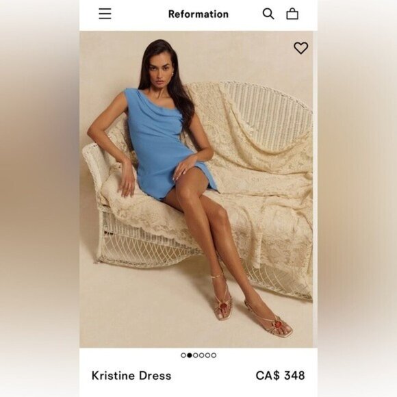 NWT Size 8 - Reformation Kristine Dress - Picture 12 of 16